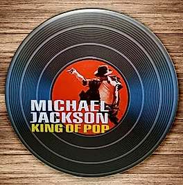 Micheal J. Retro Metal Plaka