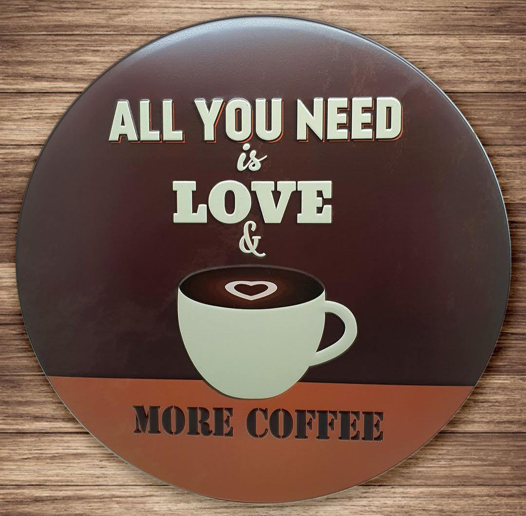 DEKORATİF RETRO METAL PLAKA