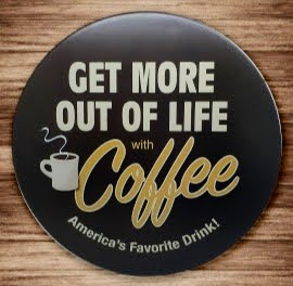 Coffee Dekoratif Metal Plaka