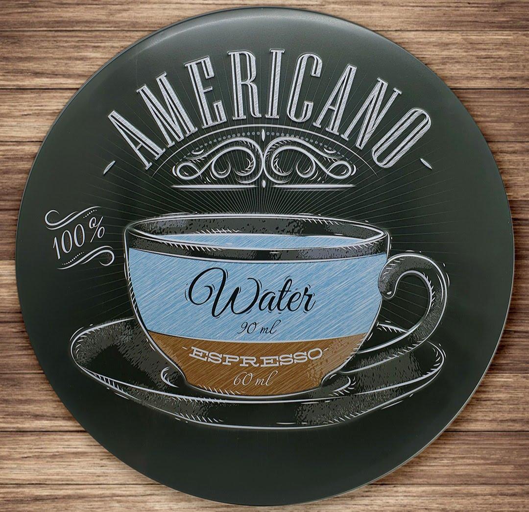 Americano Dekoratif Metal Plaka
