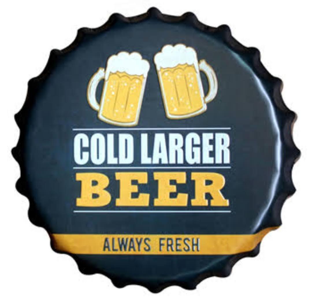 Beer Dekoratif Metal Kapak