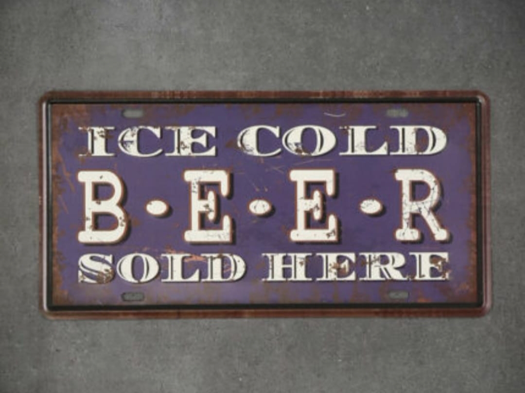 Beer Retro Metal Plaka